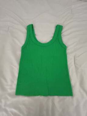 Dynamic Style 369 Ribbed Scoop Neck Sleeveless Tank Top